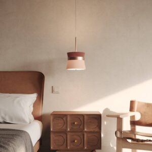 Svítidlo Easy Light béžová kov/textil/PVC