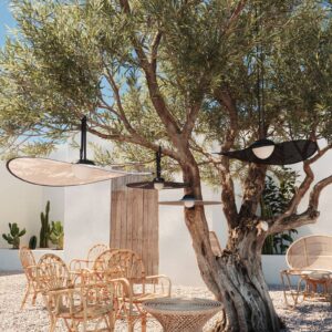 Svítidlo Easy Light perleťově šedá ušlechtilá ocel/textil/akryl