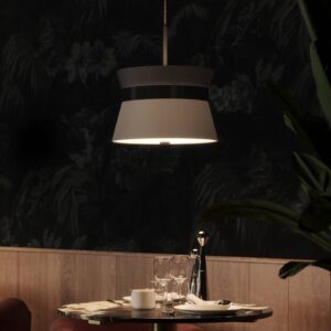 Svítidlo Easy Light šedočerná kov/textil/PVC