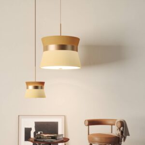 Svítidlo Easy Light žlutá kov/textil/PVC