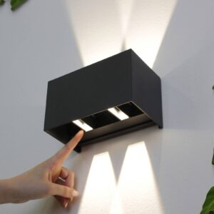 Svítidlo Eco-Light antracitová/čirá Hliník/čiré sklo