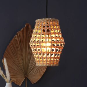 Svítidlo Eco-Light přírodní/černá Ratan/kov