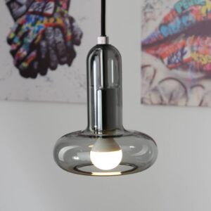 Svítidlo Eco-Light kouřově šedá Sklo/hliník