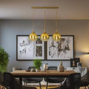 Svítidlo Eko-Light kouřově šedá/zlatá sklo/kov/plast