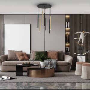 Svítidlo Eko-Light černá/zlatá kov/plast