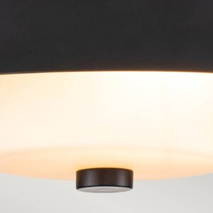 Svítidlo Elstead matná černá/bílá ocel/sklo