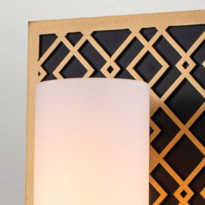 Svítidlo Elstead zlatá/bílá ocel/sklo