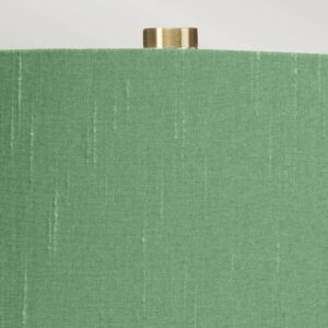 Svítidlo Elstead bílá/zelená/starožitná mosaz keramika/látka/ocel