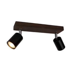 Svítidlo Envostar ořech/černá Borovice mořená/kov