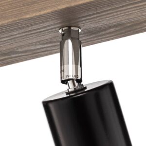 Svítidlo Envostar šedá/černá Borovice mořená/kov