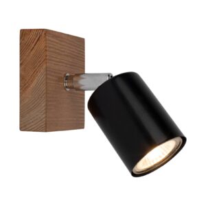 Svítidlo Envostar hnědá/černá Borovice mořená/kov