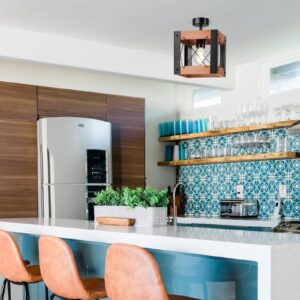 Svítidlo Envostar světlé dřevo/černá Bukové dřevo/ocel