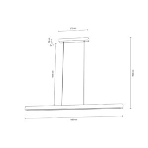 Svítidlo Envostar dřevo šedé/černé Mořené borovicové dřevo/kov