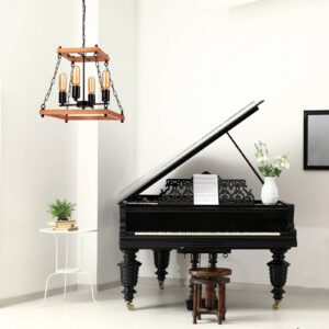 Svítidlo Envostar světlé dřevo/černá Bukové dřevo/ocel