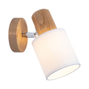 Svítidlo Envostar hnědá/bílá Borovice mořená/bavlna s biologicky rozložitelnou fólií