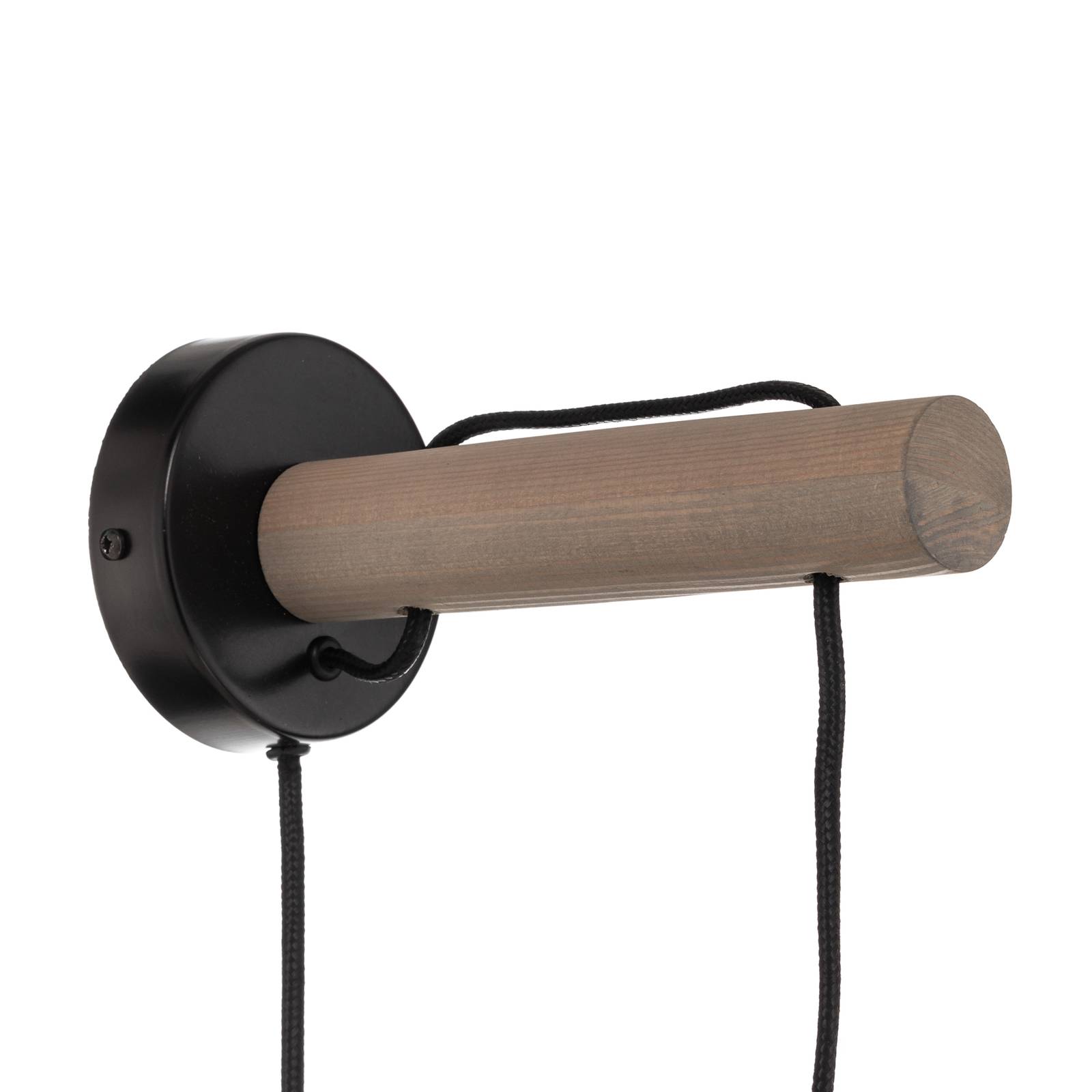 Envostar Nástěnné svítidlo Urs v kleci, borovicově šedá, Obývací pokoj / jídelna, Borovice mořená, kov, E27, 15W, L: 17 cm, K: 40cm - Image 5