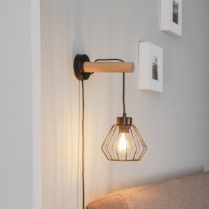 Svítidlo Envostar dub/černá Olejovaný dub/kov