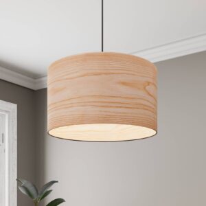 Svítidlo Envostar jádrové dřevo jasan dřevěná dýha/kov/textil