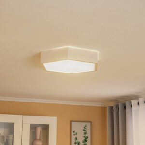 Svítidlo Envostar bílá borové dřevo/sklo