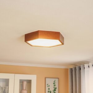 Svítidlo Envostar hnědá/bílá borové dřevo/sklo