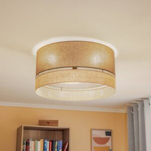 Svítidlo Euluna juta/hnědá textil/juta/fólie/kov