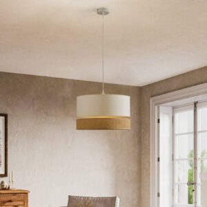 Svítidlo Euluna juta/ecru textil/juta/fólie/kov