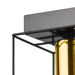 Svítidlo Euluna černá/zlatá ocel