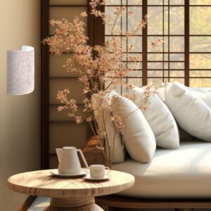 Svítidlo Euluna ecru bouclé/kov