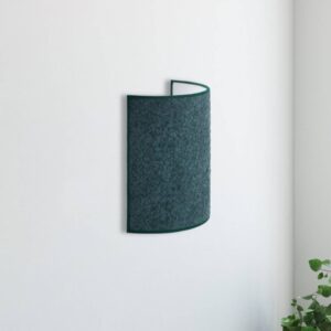 Svítidlo Euluna tmavě zelená bouclé/kov