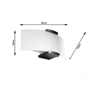 Svítidlo Euluna opálově bílá/tmavé dřevo Sklo/dřevo wenge