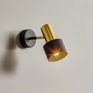 Svítidlo Euluna černý/mosaz ocel