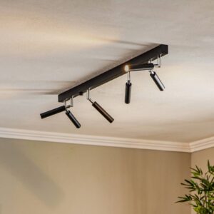 Svítidlo Euluna černá/chrom Ocel