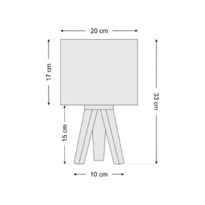 Svítidlo Euluna bílá/rozmanitá borové dřevo/plast PVC