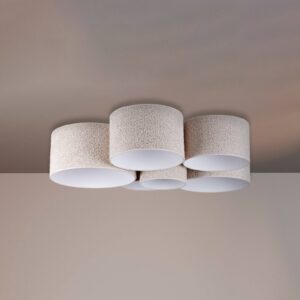 Svítidlo Euluna ecru bouclé/kov