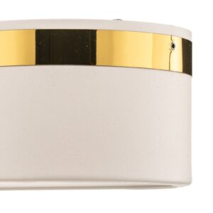 Svítidlo Euluna bílý/zlatý/bílý opálový ocel/sklo