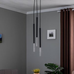 Svítidlo Euluna černá/zlatá Ocel/polyester