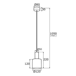 Svítidlo Euluna mosaz kov