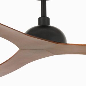 Svítidlo FARO BARCELONA dřevo tmavé/černá ABS/ocel