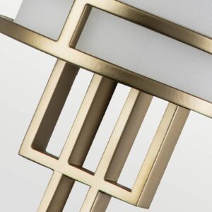 Svítidlo FEISS mosaz/bílá ocel/sklo