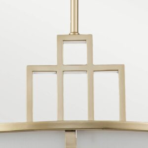 Svítidlo FEISS mosaz/bílá ocel/sklo