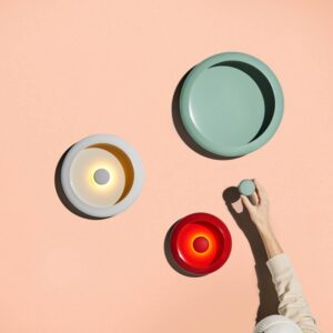 Svítidlo Fatboy zelená/bílá/červená ocel/ABS/silikon