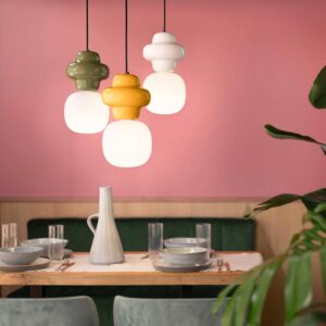 Svítidlo Ferroluce žlutá/bílá Keramika/sklo