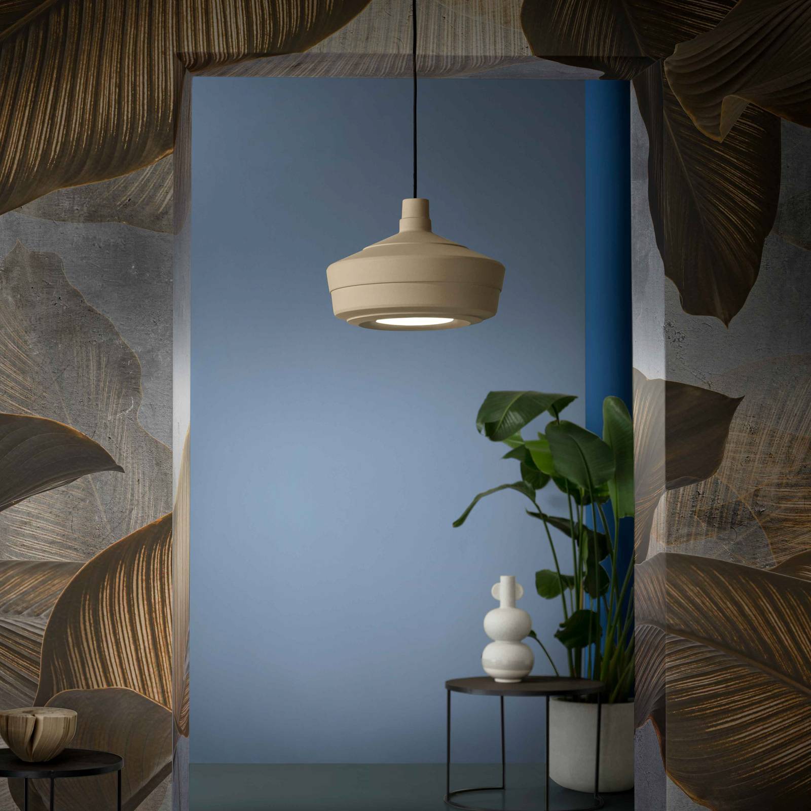 Svítidlo Ferroluce hnědá Keramika