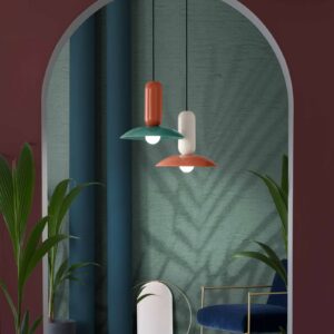 Svítidlo Ferroluce oranžová/krémová Keramika