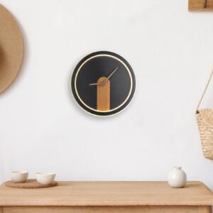 Svítidlo Globo matná černá/tmavé dřevo kov/akryl