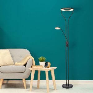 Svítidlo Globo černá/satinovaná kov/akryl