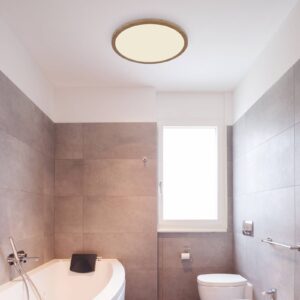 Svítidlo Globo světlé dřevo plast