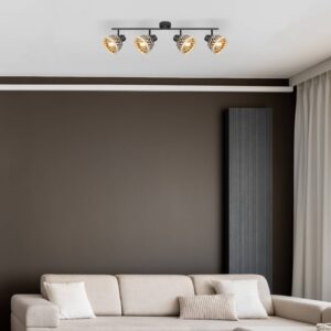 Svítidlo Globo přírodní/černá bambus/kov