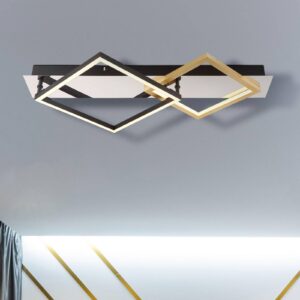 Svítidlo Globo černá matná/zlatá/chromová Kov/hliník/plast