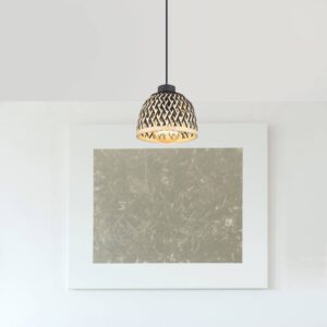 Svítidlo Globo přírodní/černá bambus/kov